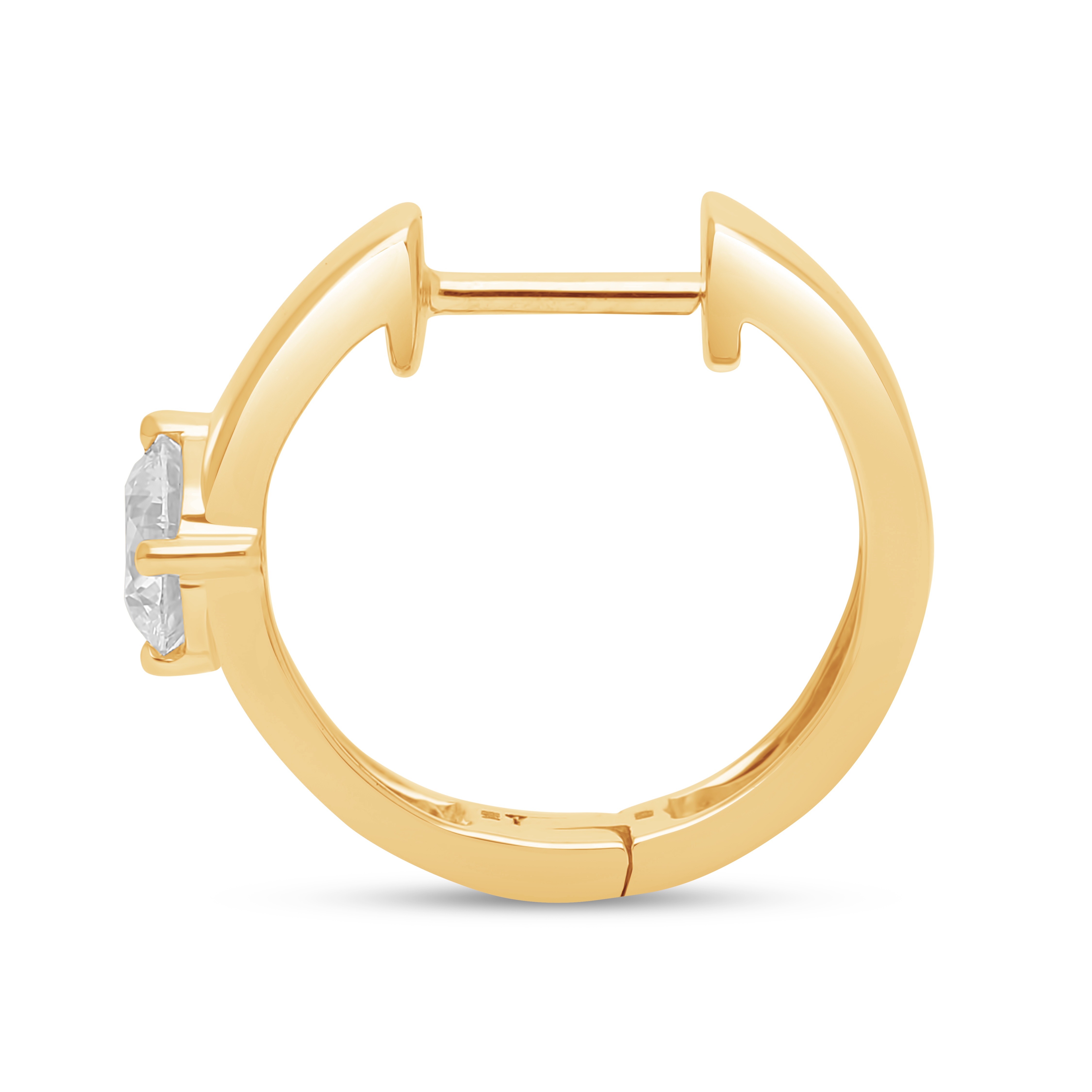 Solitaire Beam Hoops