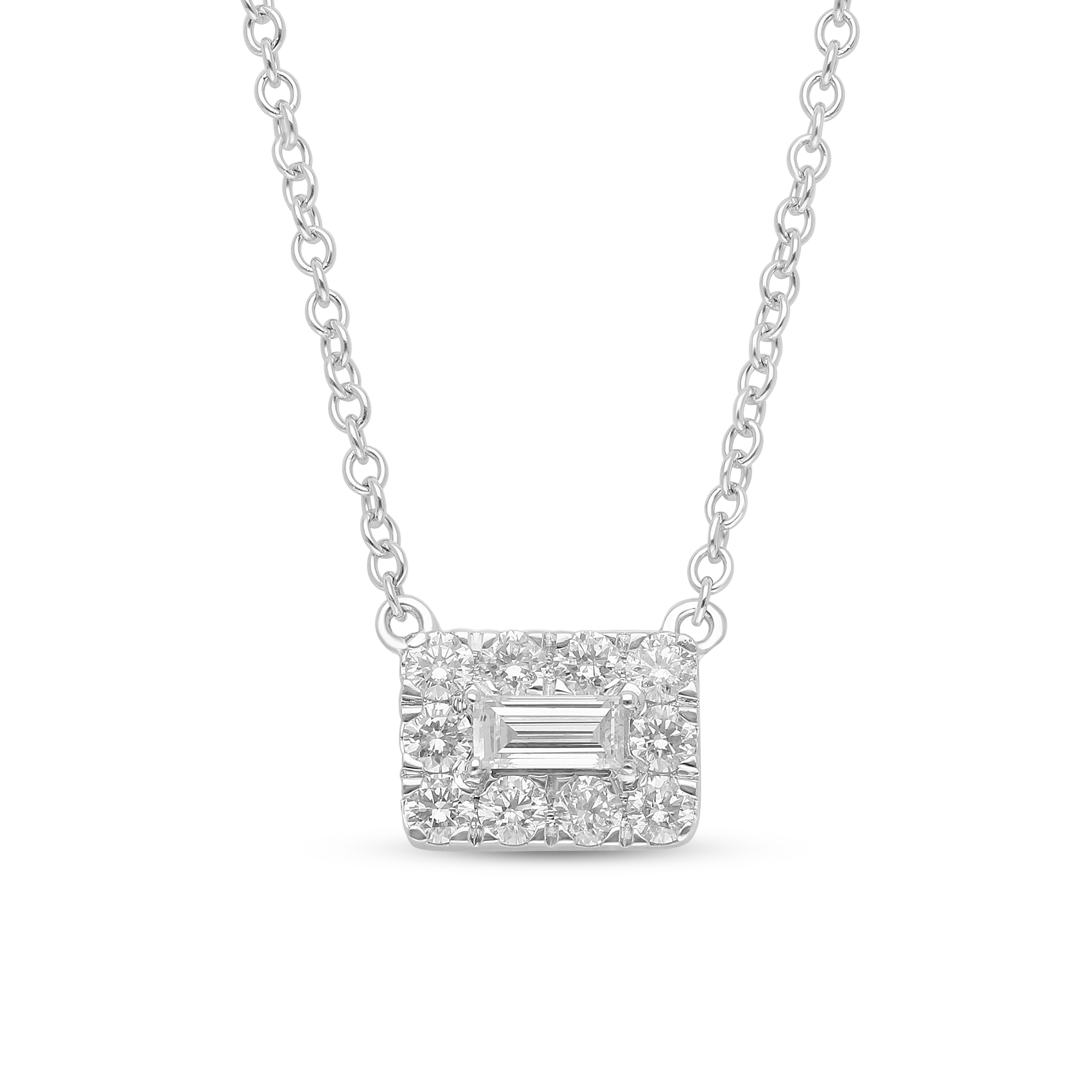 Art Deco Halo Necklace